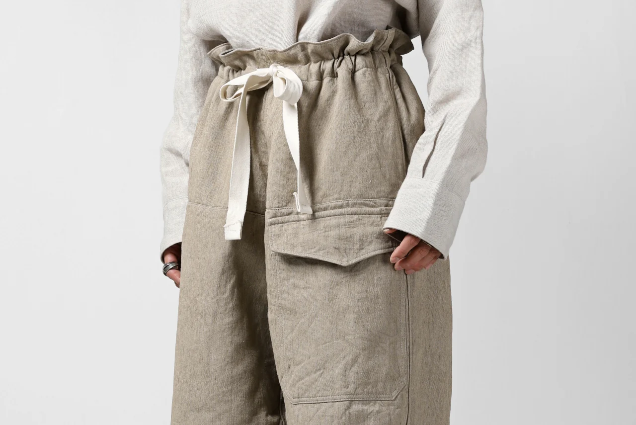 sus-sous trousers MK-1 / L100 herringbone washer (SAND BEIGE) - Image 33