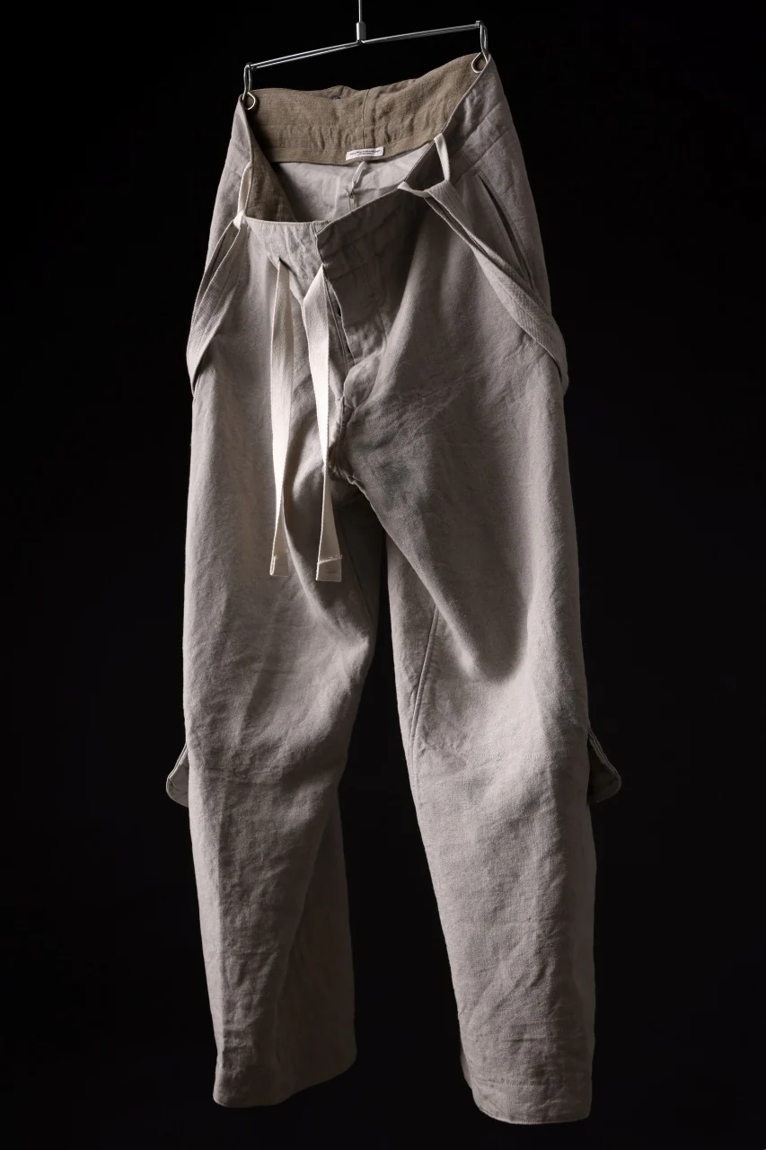 sus-sous trousers tanker / L100 heavy poplin washer (NATURAL) - Image 2