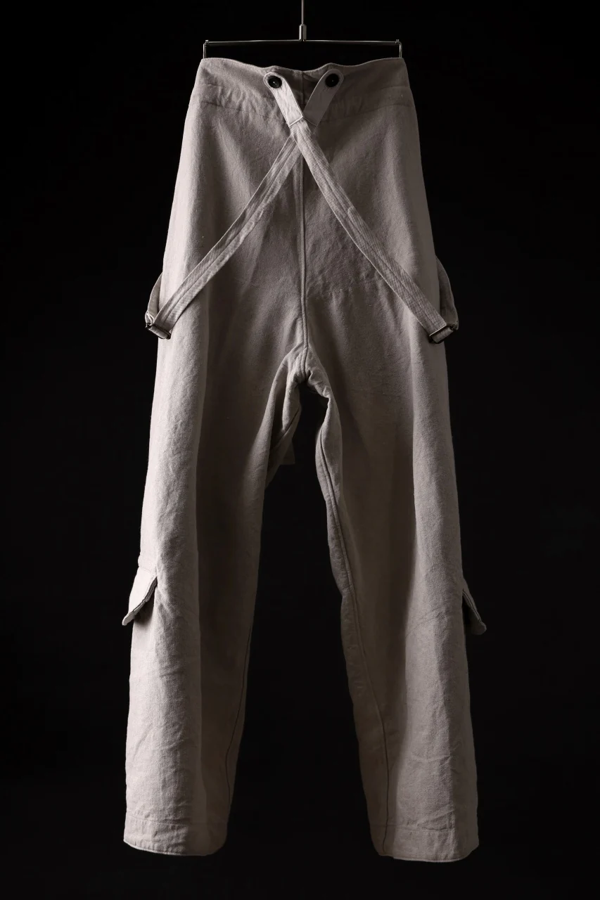 sus-sous trousers tanker / L100 heavy poplin washer (NATURAL) - Image 3