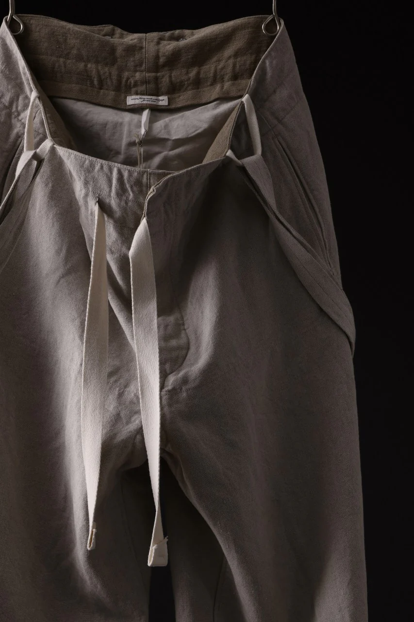 sus-sous trousers tanker / L100 heavy poplin washer (NATURAL) - Image 5
