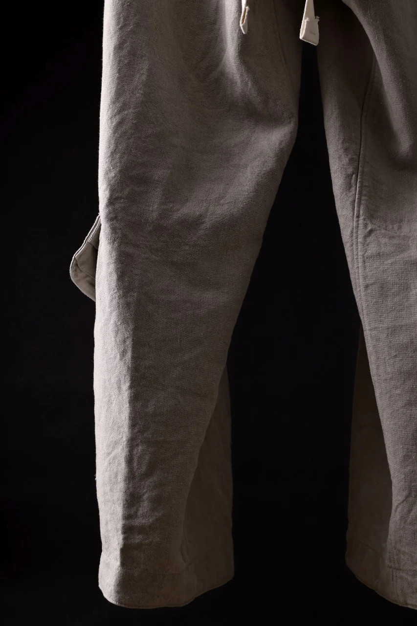 sus-sous trousers tanker / L100 heavy poplin washer (NATURAL) - Image 6