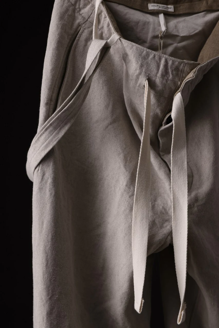 sus-sous trousers tanker / L100 heavy poplin washer (NATURAL) - Image 7