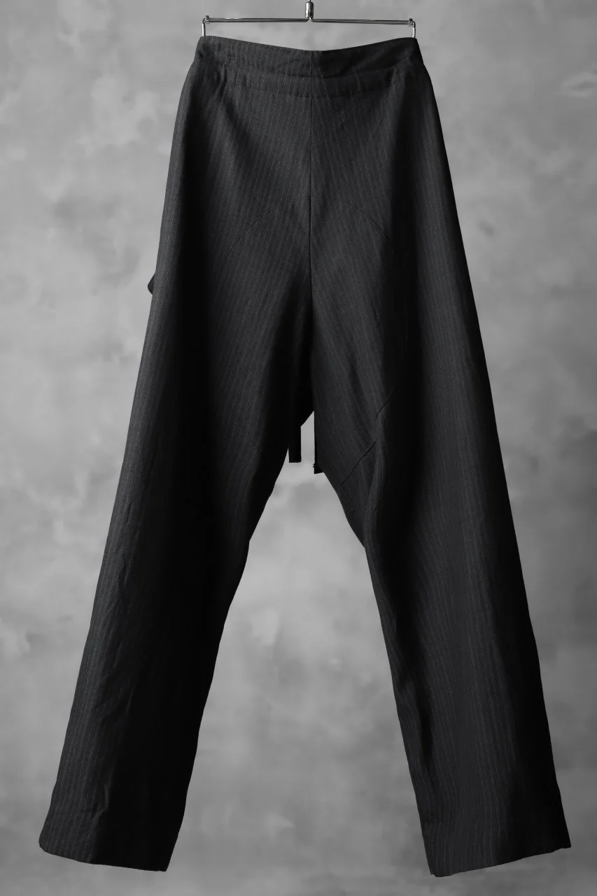 sus-sous wide trousers MK-1/ C55W45 Broken twill (CHARCOAL×STRIPE) - Image 3