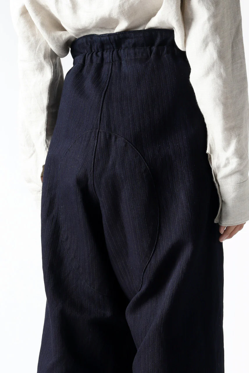 sus-sous wide trousers MK-1 / C65L35 stripe twill (INDIGO CHARCOAL) - Image 28