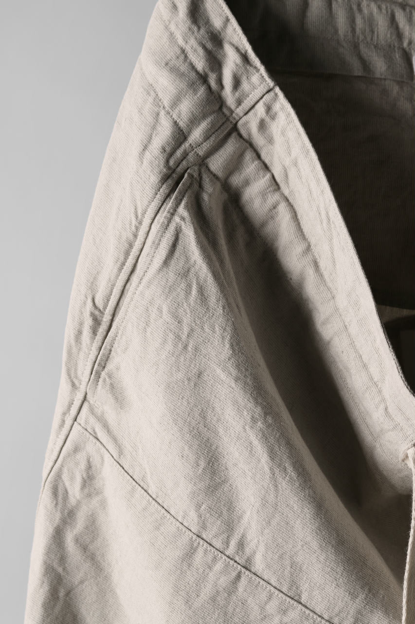sus-sous wide trousers MK-1 (L65/C22/S13 cloth washer / NATURAL) - Image 10