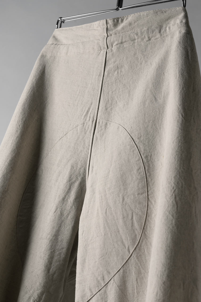 sus-sous wide trousers MK-1 (L65/C22/S13 cloth washer / NATURAL) - Image 14
