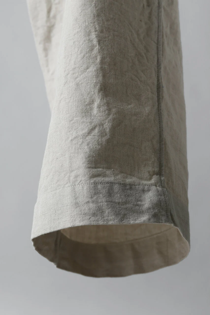 sus-sous wide trousers MK-1 (L65/C22/S13 cloth washer / NATURAL) - Image 15