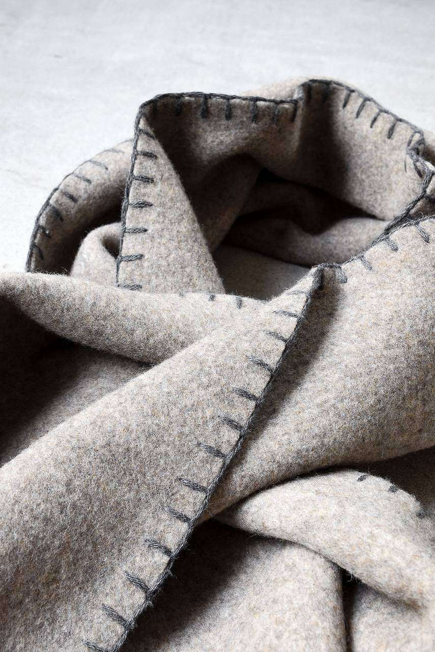Syouichi Sasa×N/07 BLANKET#04 (BEIGE×GREY) - Image 4