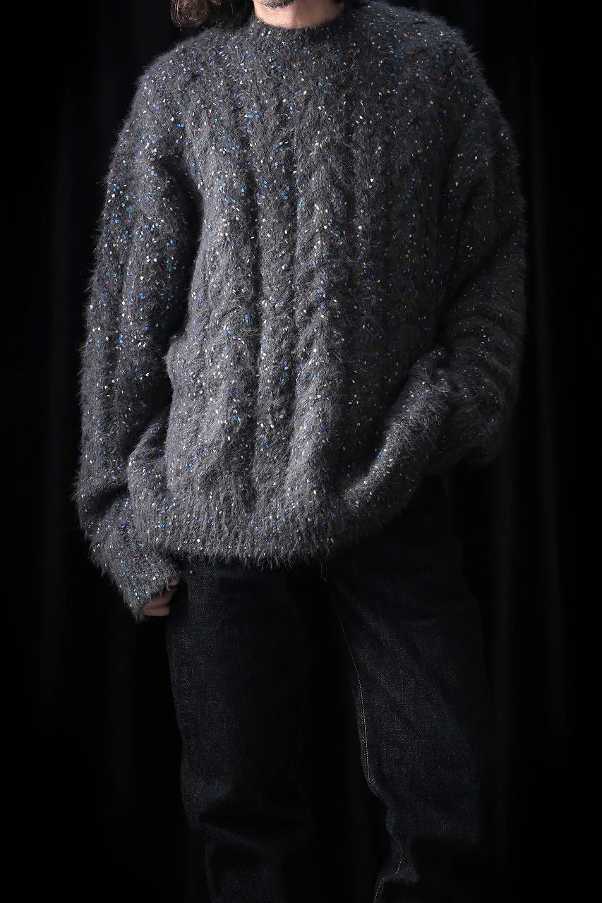 TARO HORIUCHI / th products Color Nep Mole Knit Pullover (gray) - Image 11