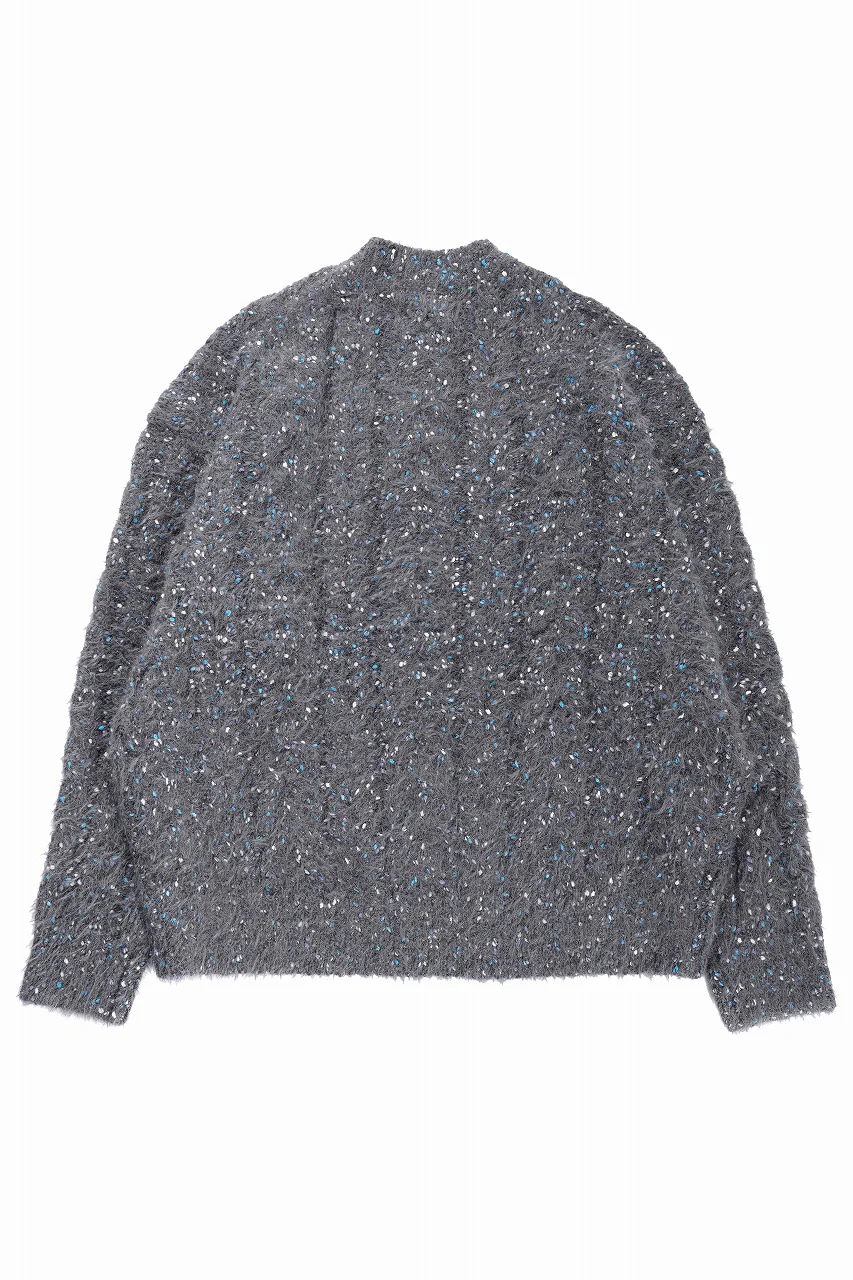 TARO HORIUCHI / th products Color Nep Mole Knit Pullover (gray) - Image 2