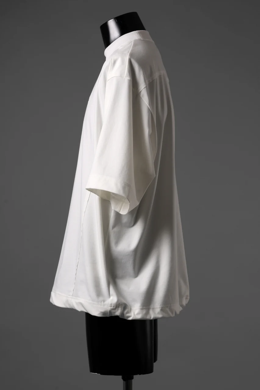 TARO HORIUCHI / th products Crew neck S/S Tee / high gauge bare smooth (white) - Image 3