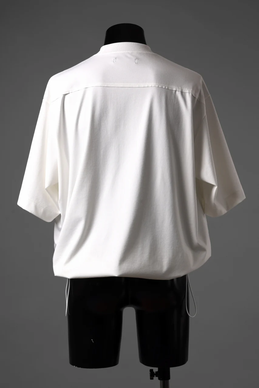 TARO HORIUCHI / th products Crew neck S/S Tee / high gauge bare smooth (white) - Image 8