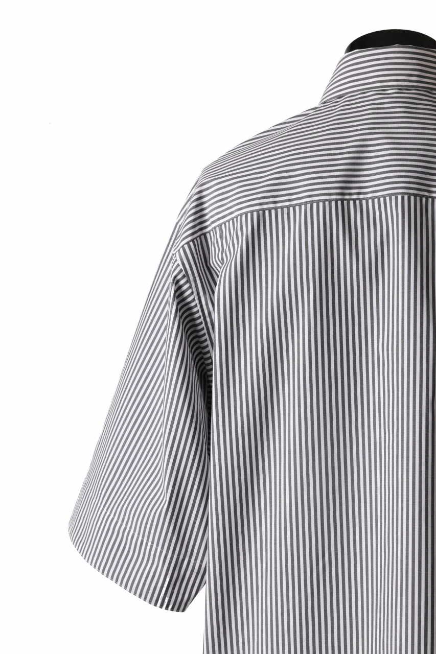 TARO HORIUCHI / th products "EDWARD" Big Sleeve S/S Shirt / esteneige broad cloth (stripe) - Image 11