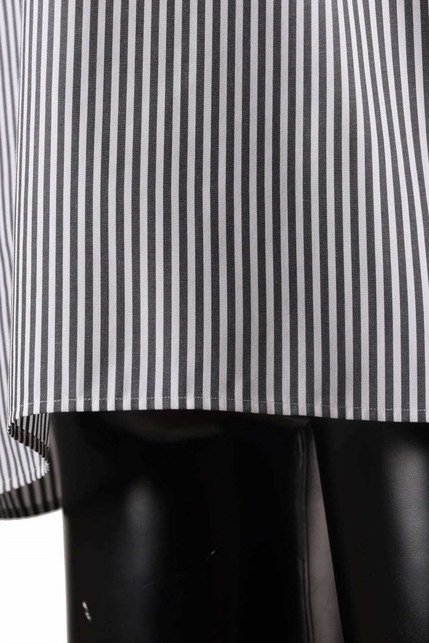 TARO HORIUCHI / th products "EDWARD" Big Sleeve S/S Shirt / esteneige broad cloth (stripe) - Image 12