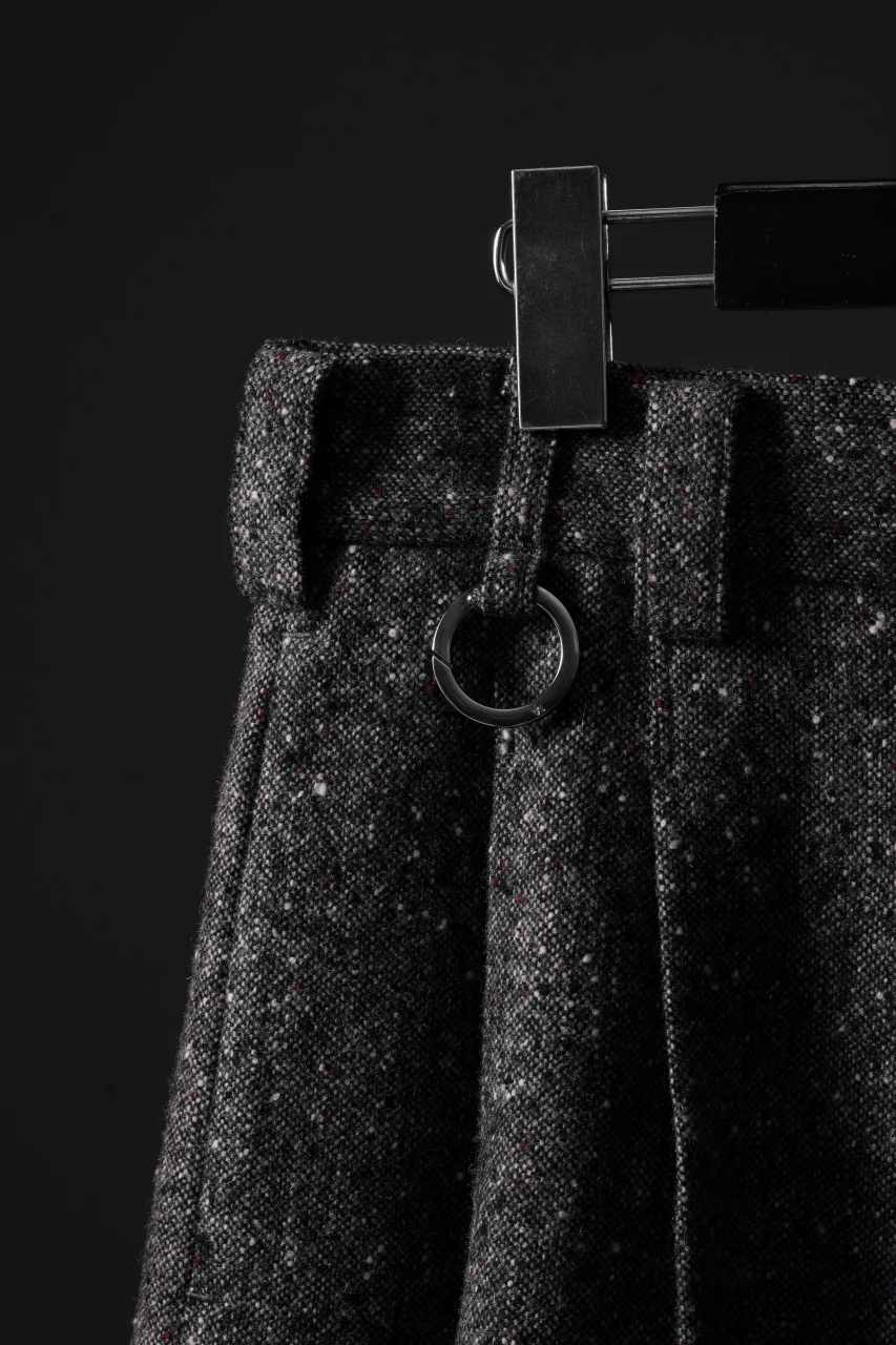 TARO HORIUCHI / th products Extra Volumed Tapered Trousers / Bishu Nep Tweed (grey) - Image 27