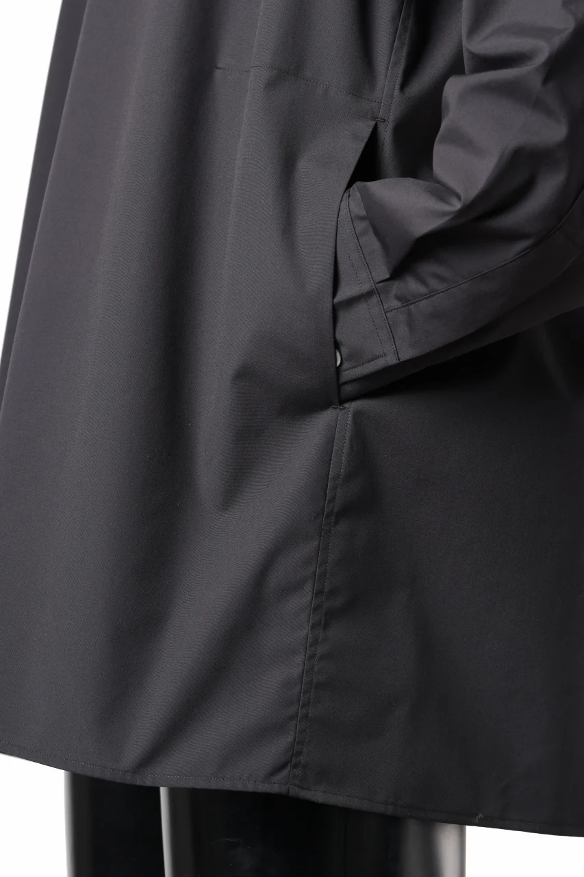 TARO HORIUCHI / th products "ROMAN" Midsize Shirt / esteneige broad cloth (black) - Image 11