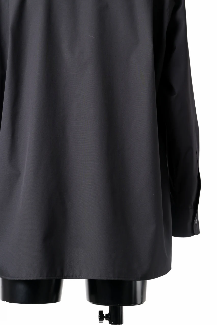 TARO HORIUCHI / th products "ROMAN" Midsize Shirt / esteneige broad cloth (black) - Image 13