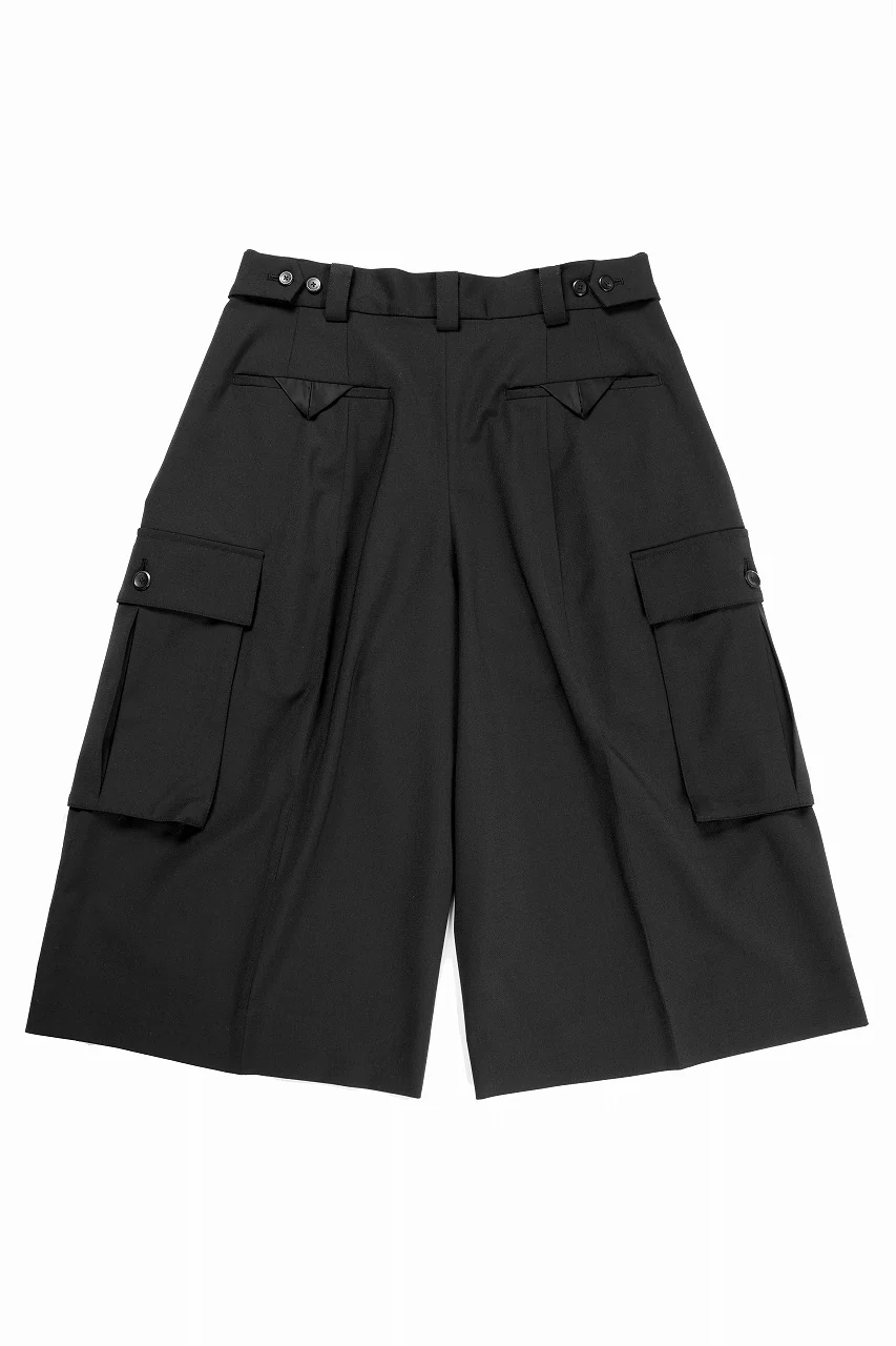 TARO HORIUCHI / th products Wide Cargo Shorts / 2Way Stretch W/P Tropical (black) - Image 4