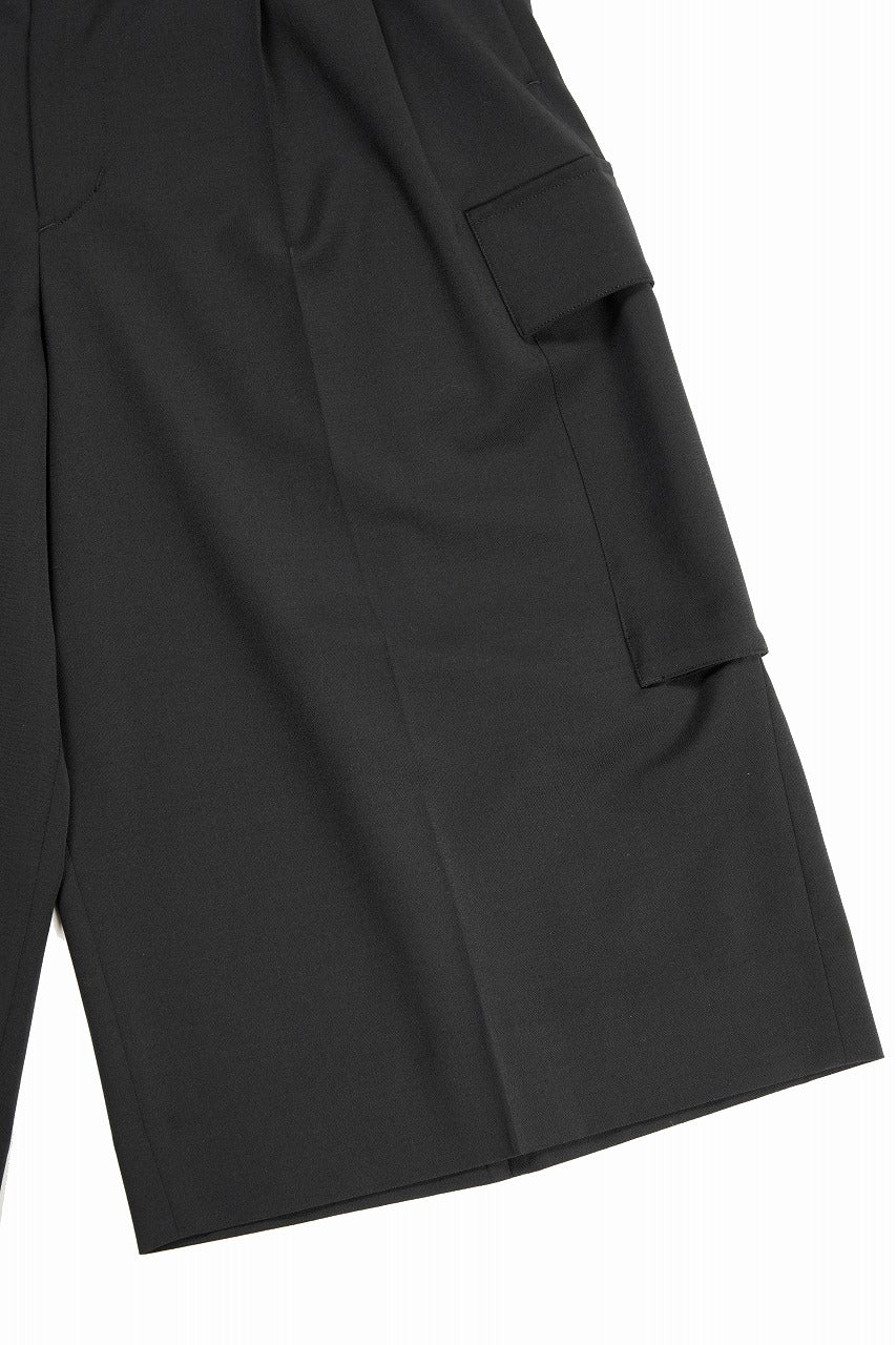 TARO HORIUCHI / th products Wide Cargo Shorts / 2Way Stretch W/P Tropical (black) - Image 7