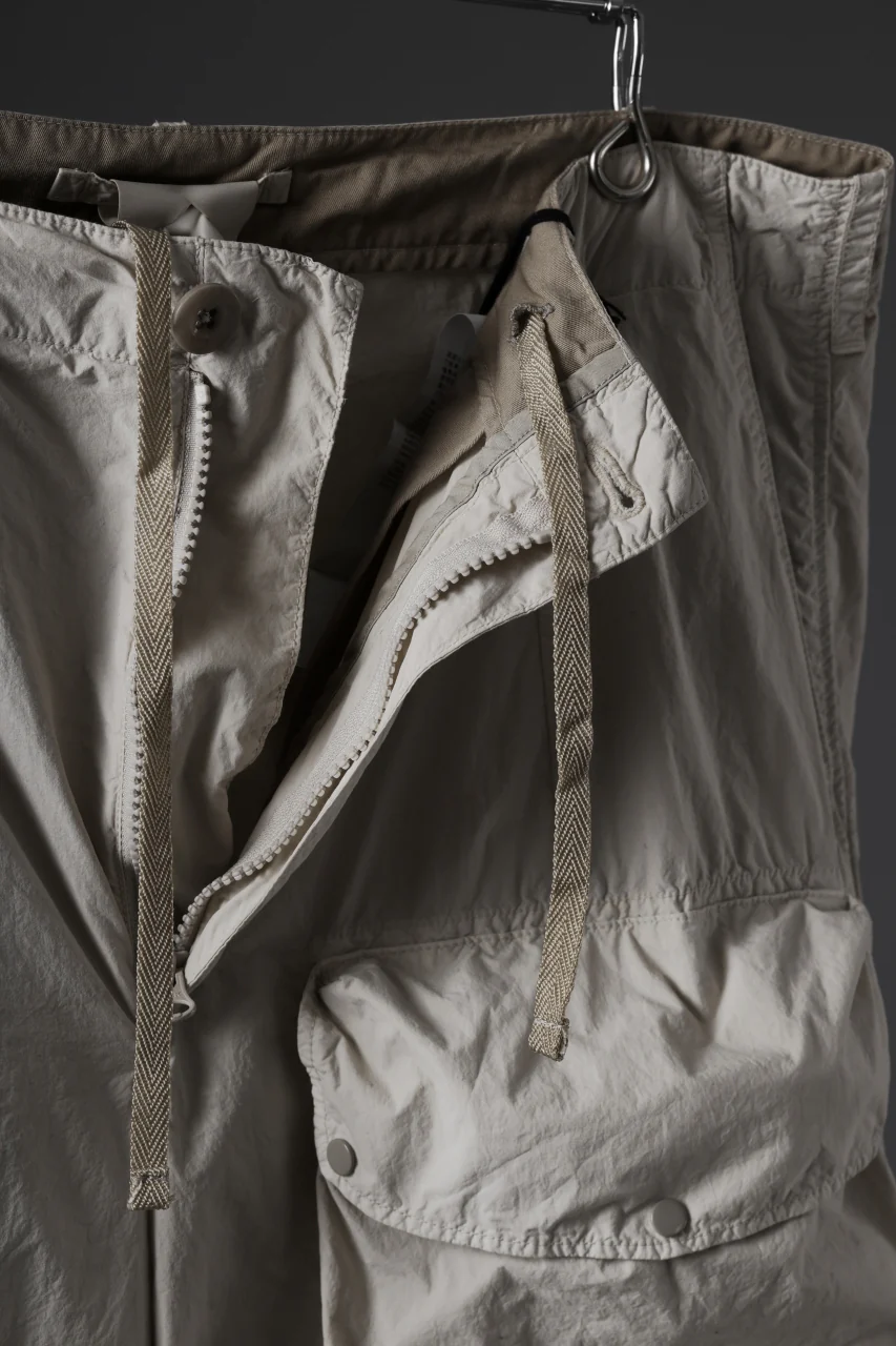Ten c CARGO TROUSERS / GARMENT DYED LIGHT NYLON TACTEL MID LAYER (BEIGE) - Image 10
