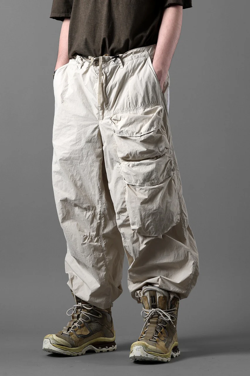 Ten c CARGO TROUSERS / GARMENT DYED LIGHT NYLON TACTEL MID LAYER (BEIGE) - Image 23