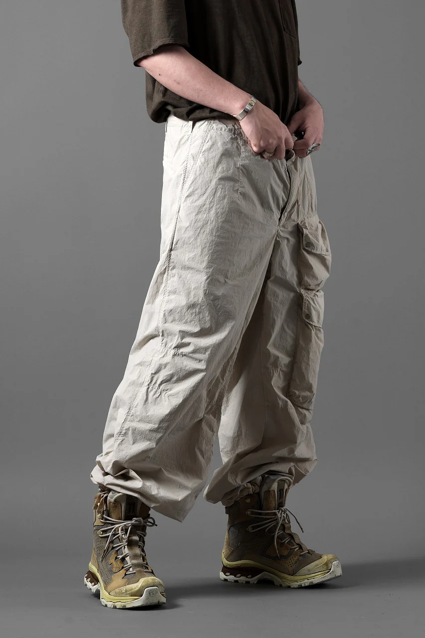 Ten c CARGO TROUSERS / GARMENT DYED LIGHT NYLON TACTEL MID LAYER (BEIGE) - Image 25