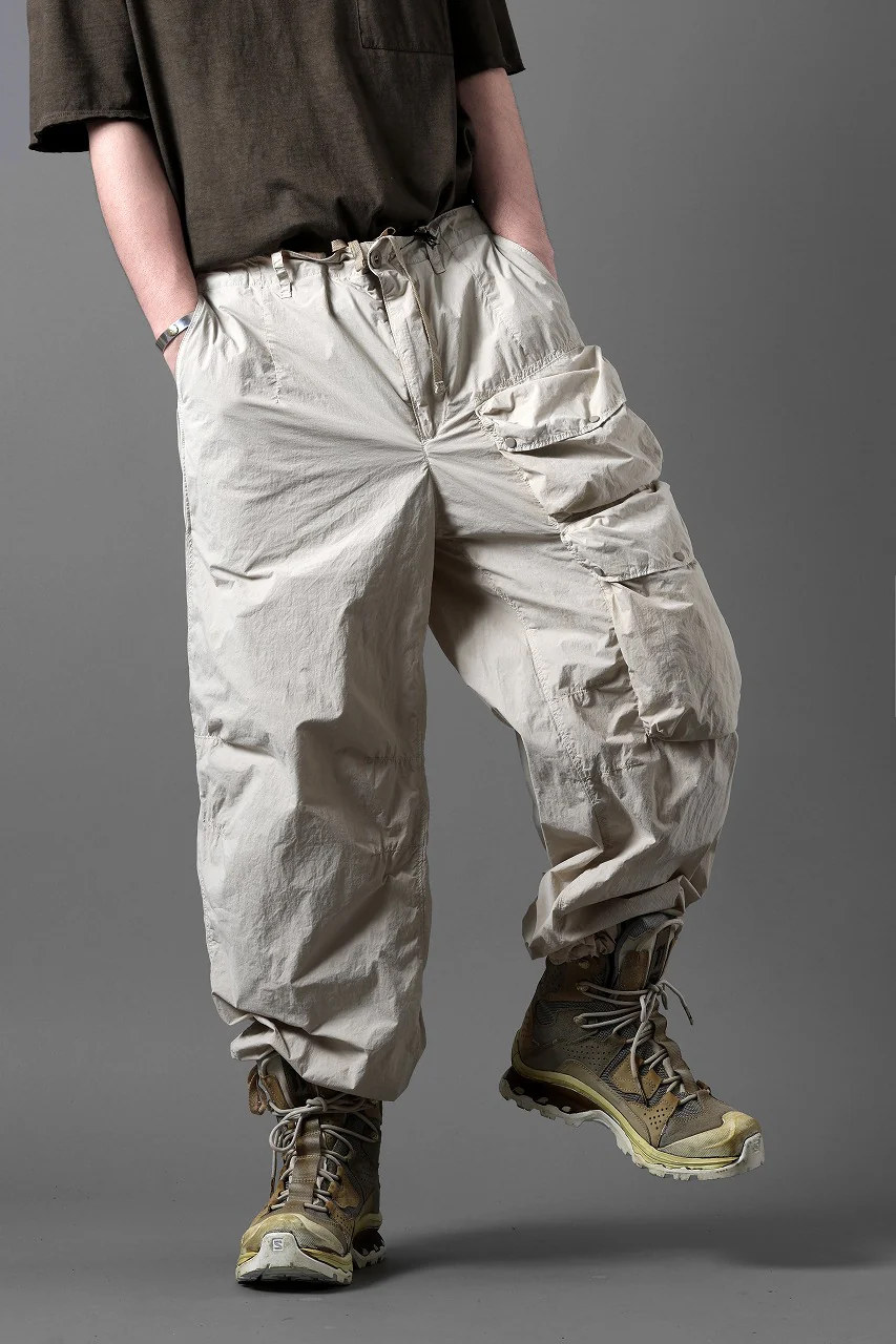 Ten c CARGO TROUSERS / GARMENT DYED LIGHT NYLON TACTEL MID LAYER (BEIGE) - Image 26