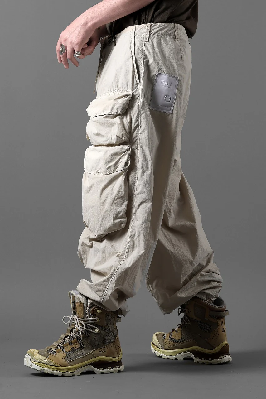 Ten c CARGO TROUSERS / GARMENT DYED LIGHT NYLON TACTEL MID LAYER (BEIGE) - Image 27