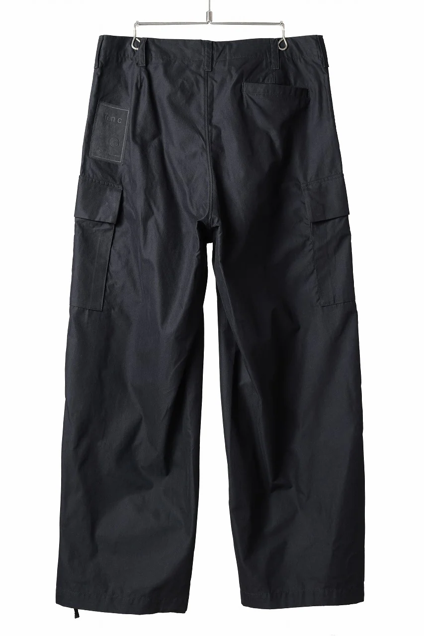 Ten c CARGO TROUSERS / PIECE DYED CONYPE MICRO-FIBER (BLACK) - Image 3