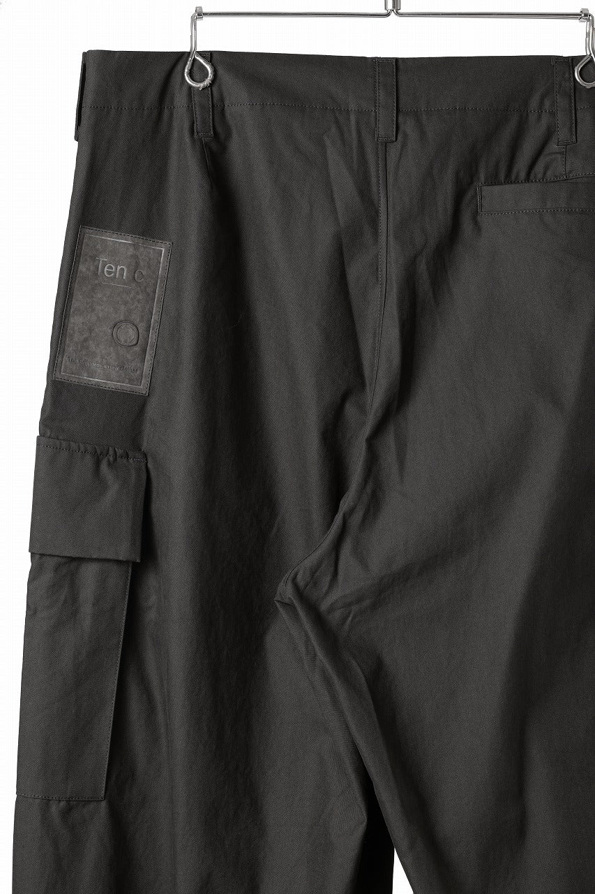 Ten c CARGO TROUSERS / PIECE DYED CONYPE MICRO-FIBER (DARK OLIVE) - Image 12
