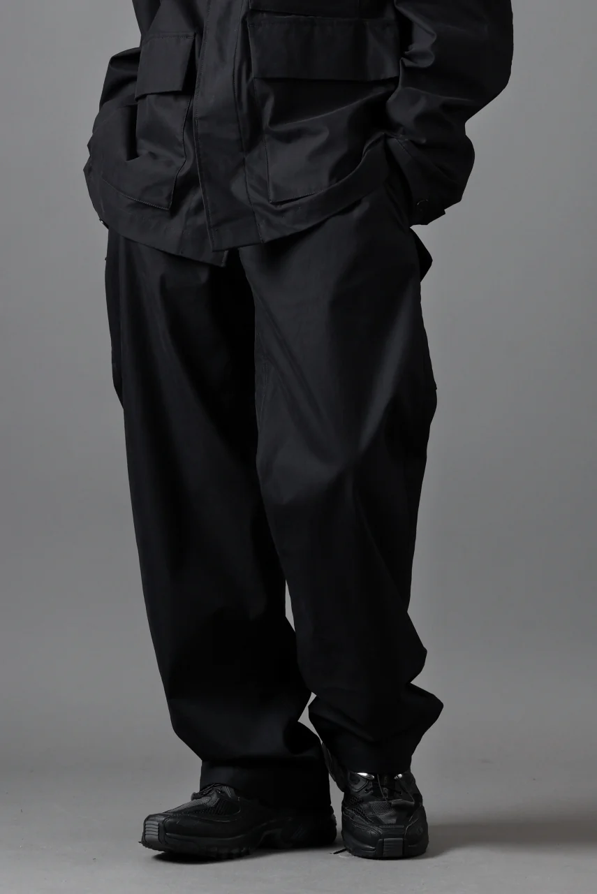 Ten c CHINO TROUSERS / PIECE DYED CONYPE MICRO-FIBER (BLACK) - Image 15