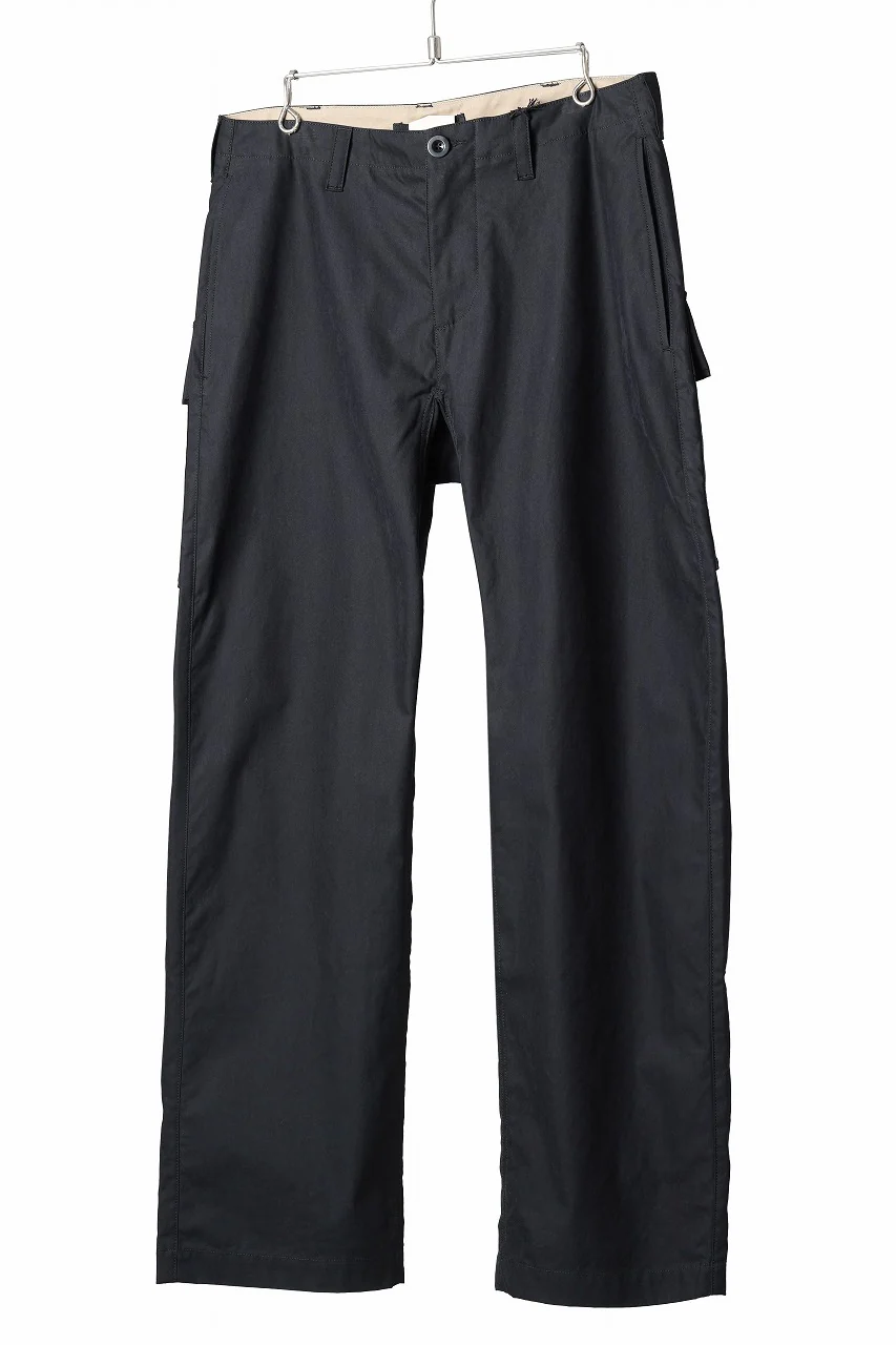 Ten c CHINO TROUSERS / PIECE DYED CONYPE MICRO-FIBER (BLACK) - Image 3