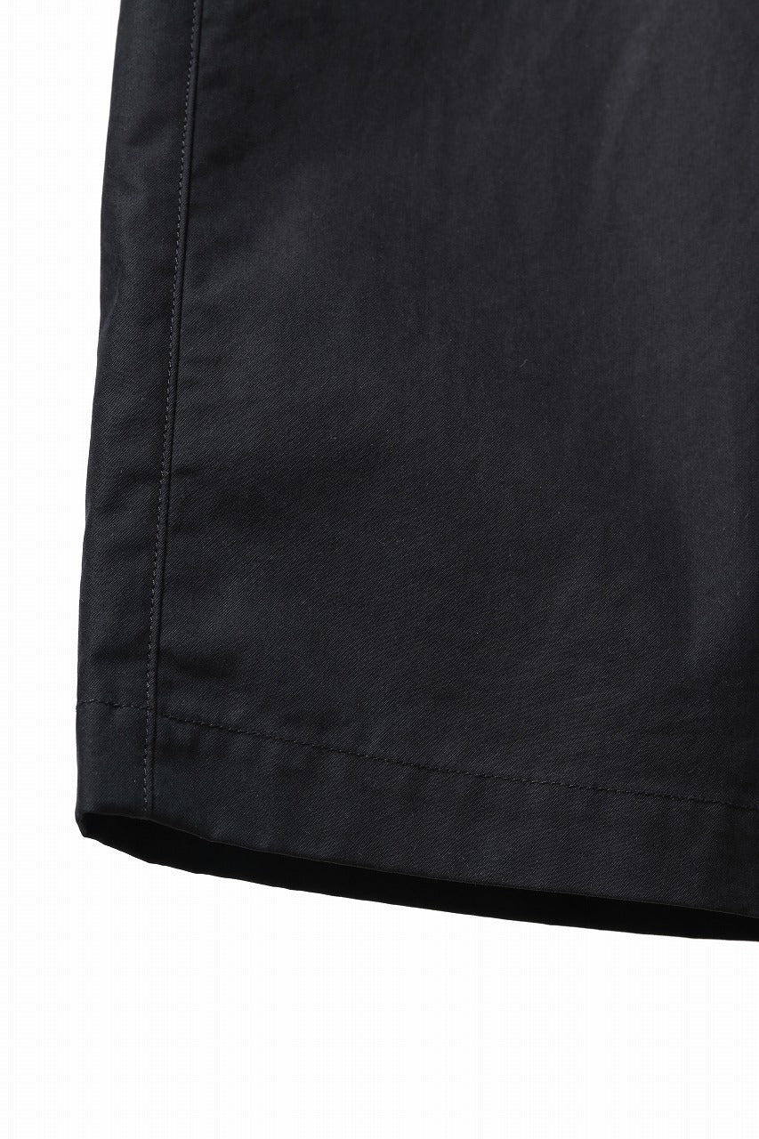 Ten c CHINO TROUSERS / PIECE DYED CONYPE MICRO-FIBER (BLACK) - Image 7
