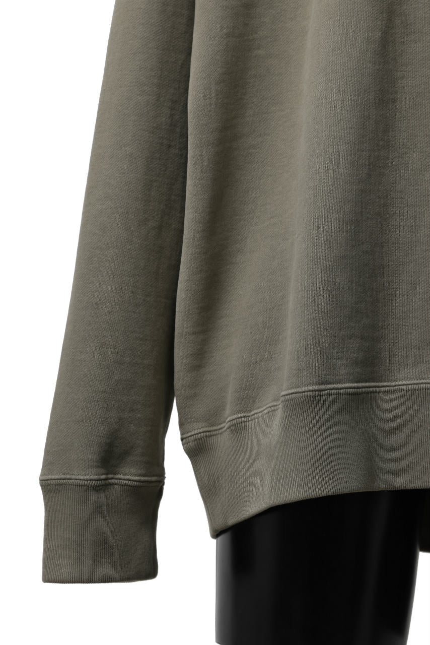 Ten c COTTON JERSEY SWEAT SHIRT / GARMENT DYED (ASH GRAY) - Image 13