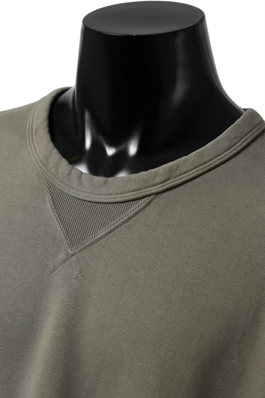 Ten c COTTON JERSEY SWEAT SHIRT / GARMENT DYED (ASH GRAY) - Image 17