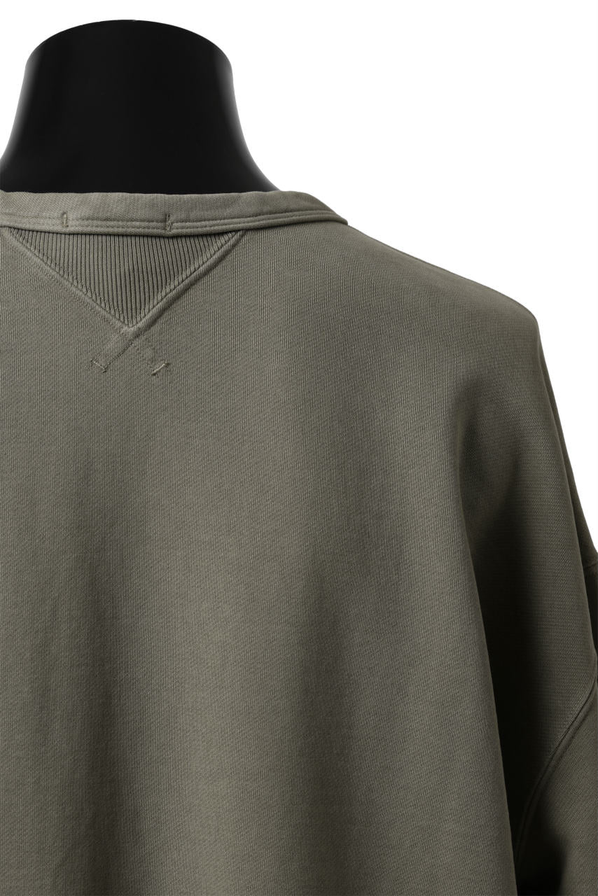 Ten c COTTON JERSEY SWEAT SHIRT / GARMENT DYED (ASH GRAY) - Image 18