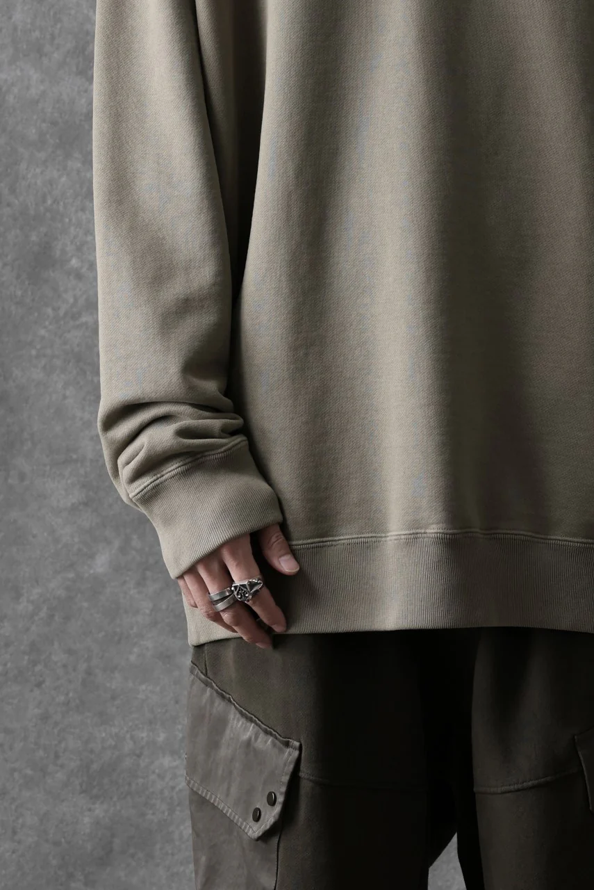 Ten c COTTON JERSEY SWEAT SHIRT / GARMENT DYED (ASH GRAY) - Image 23
