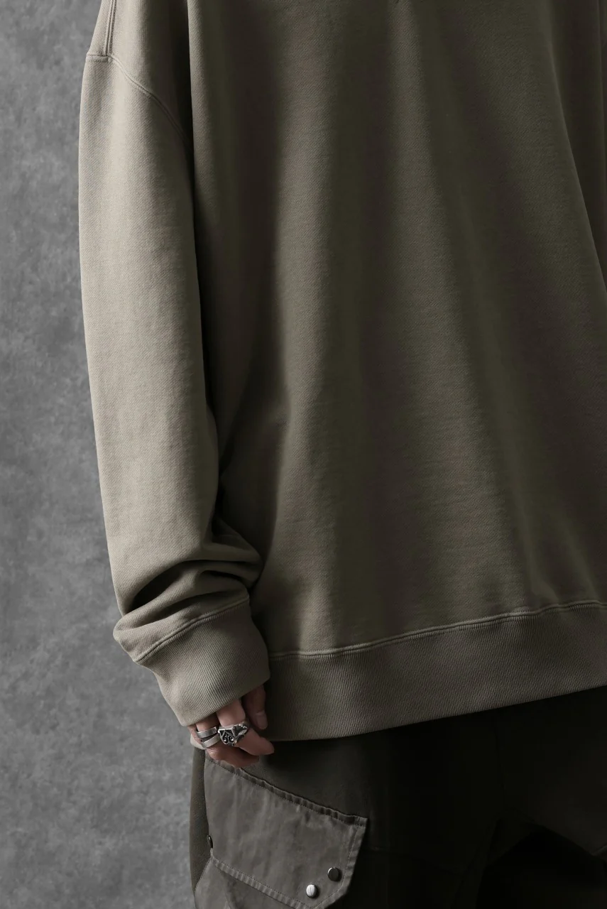 Ten c COTTON JERSEY SWEAT SHIRT / GARMENT DYED (ASH GRAY) - Image 27