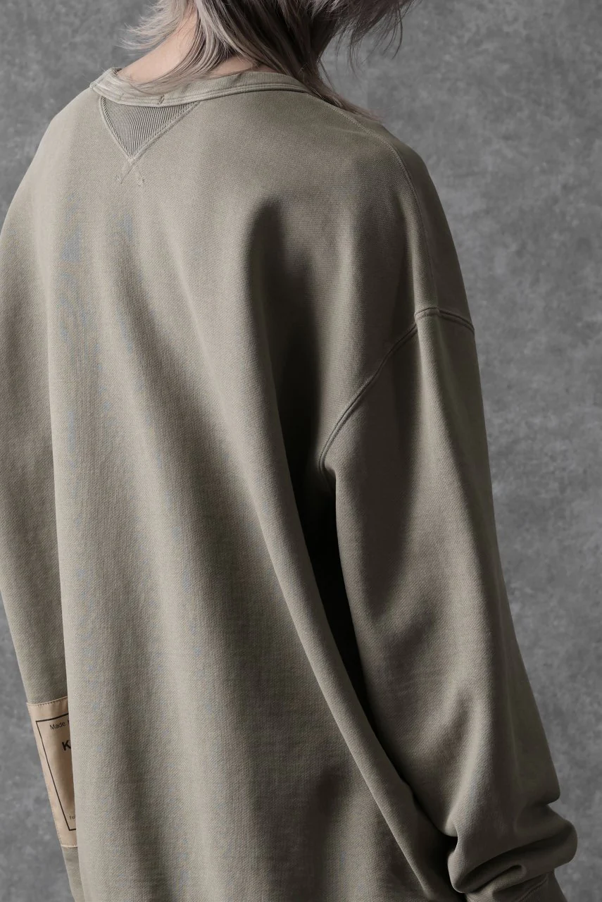 Ten c COTTON JERSEY SWEAT SHIRT / GARMENT DYED (ASH GRAY) - Image 28