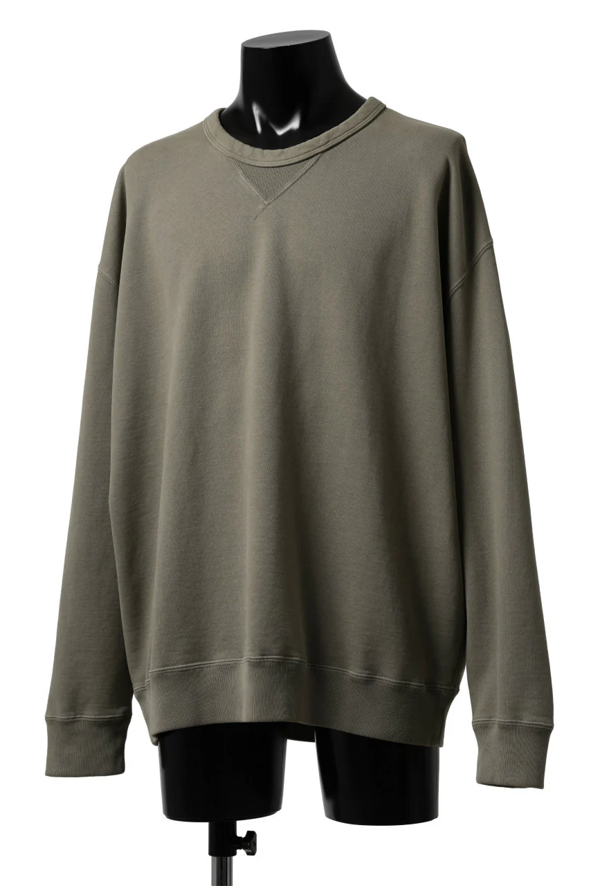 Ten c COTTON JERSEY SWEAT SHIRT / GARMENT DYED (ASH GRAY) - Image 8