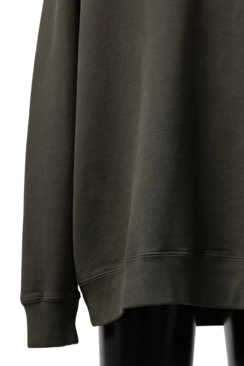 Ten c COTTON JERSEY SWEAT SHIRT / GARMENT DYED (DARK OLIVE) - Image 14