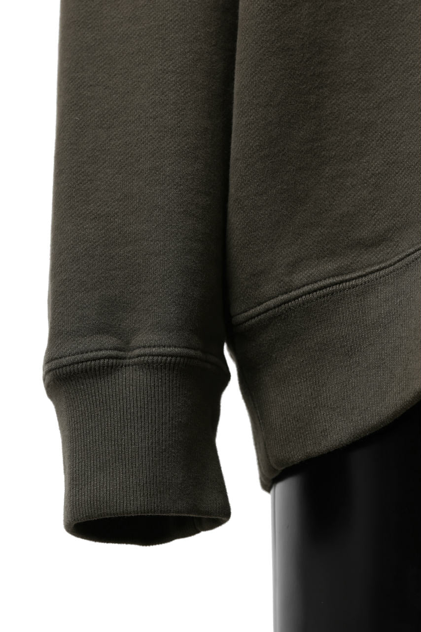 Ten c COTTON JERSEY SWEAT SHIRT / GARMENT DYED (DARK OLIVE) - Image 15