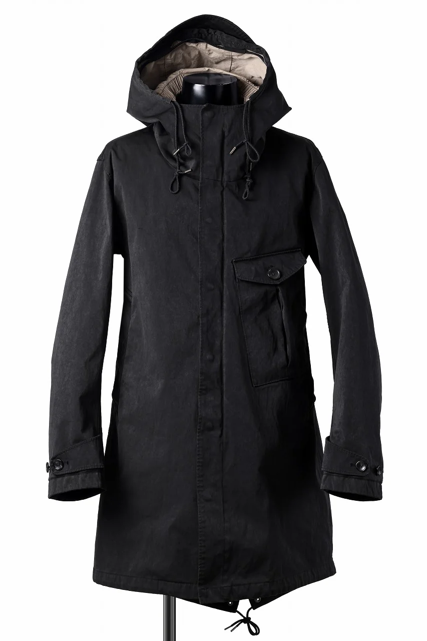 Ten c CYCLONE PARKA / GARMENT DYED OJJ (BLACK) - Image 2