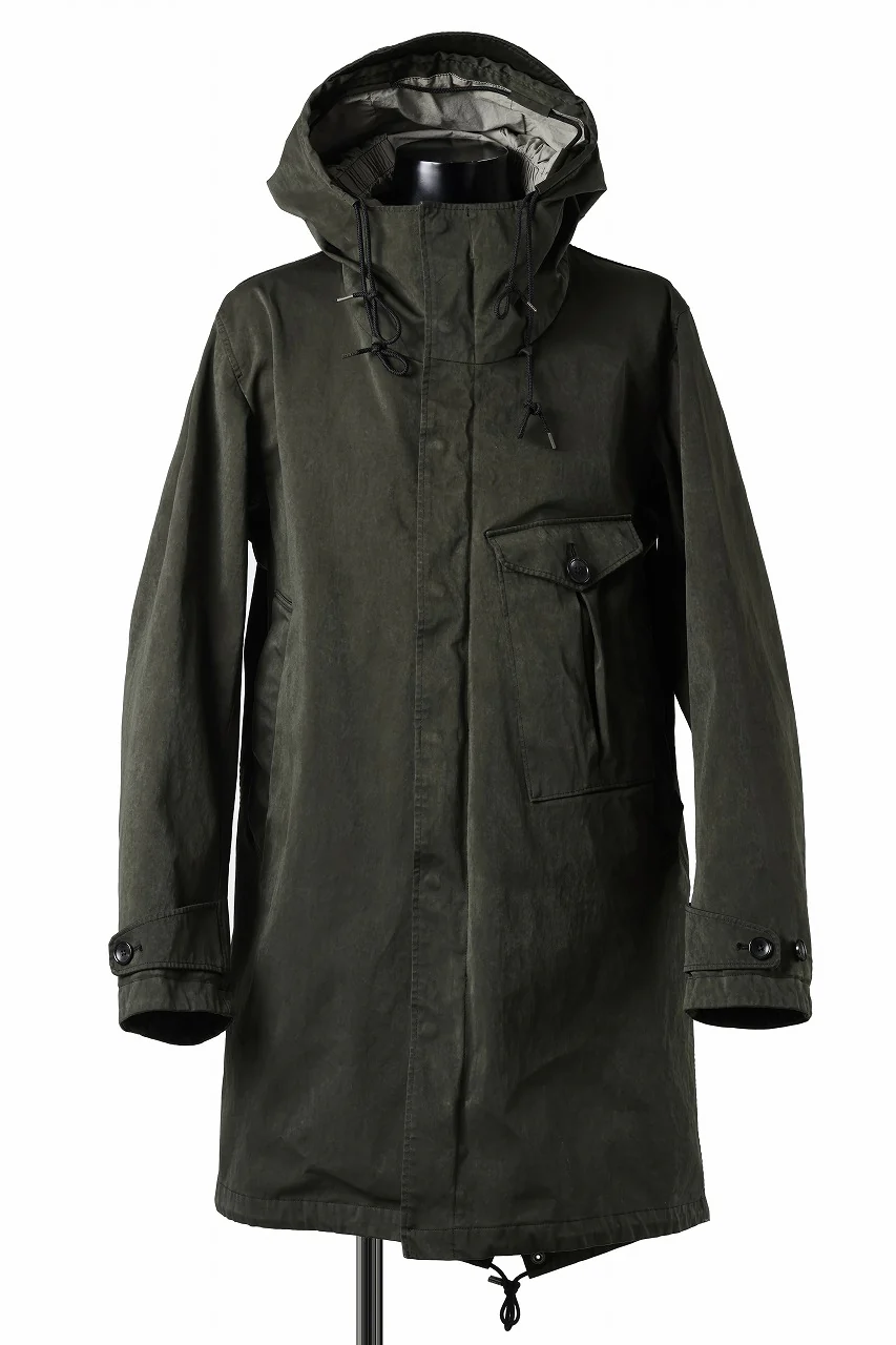 Ten c CYCLONE PARKA / GARMENT DYED OJJ (DARK GREEN) - Image 2