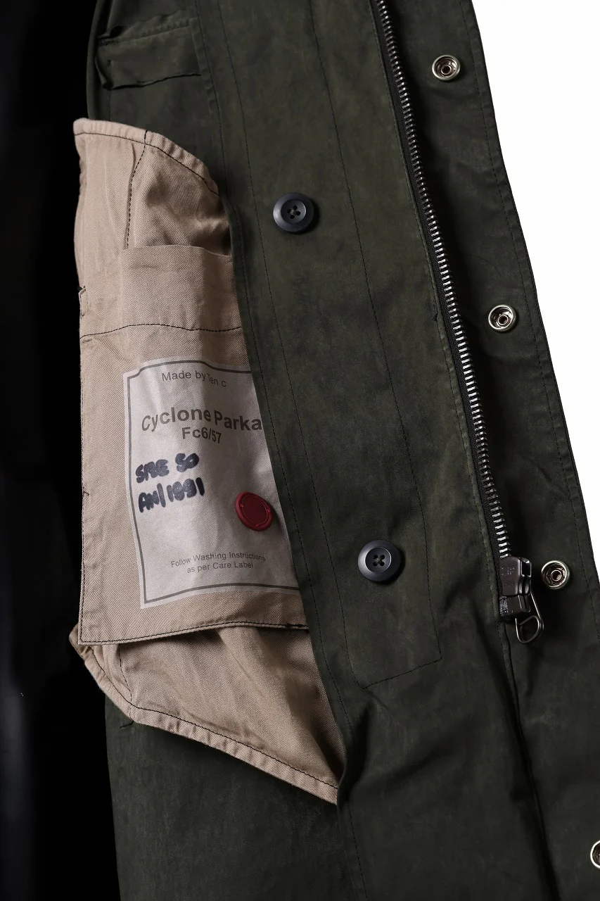 Ten c CYCLONE PARKA / GARMENT DYED OJJ (DARK GREEN) - Image 25