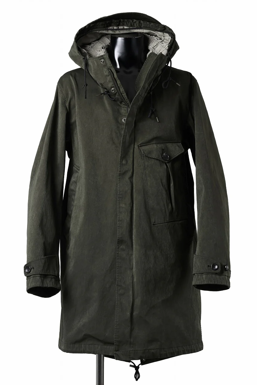 Ten c CYCLONE PARKA / GARMENT DYED OJJ (DARK GREEN) - Image 3