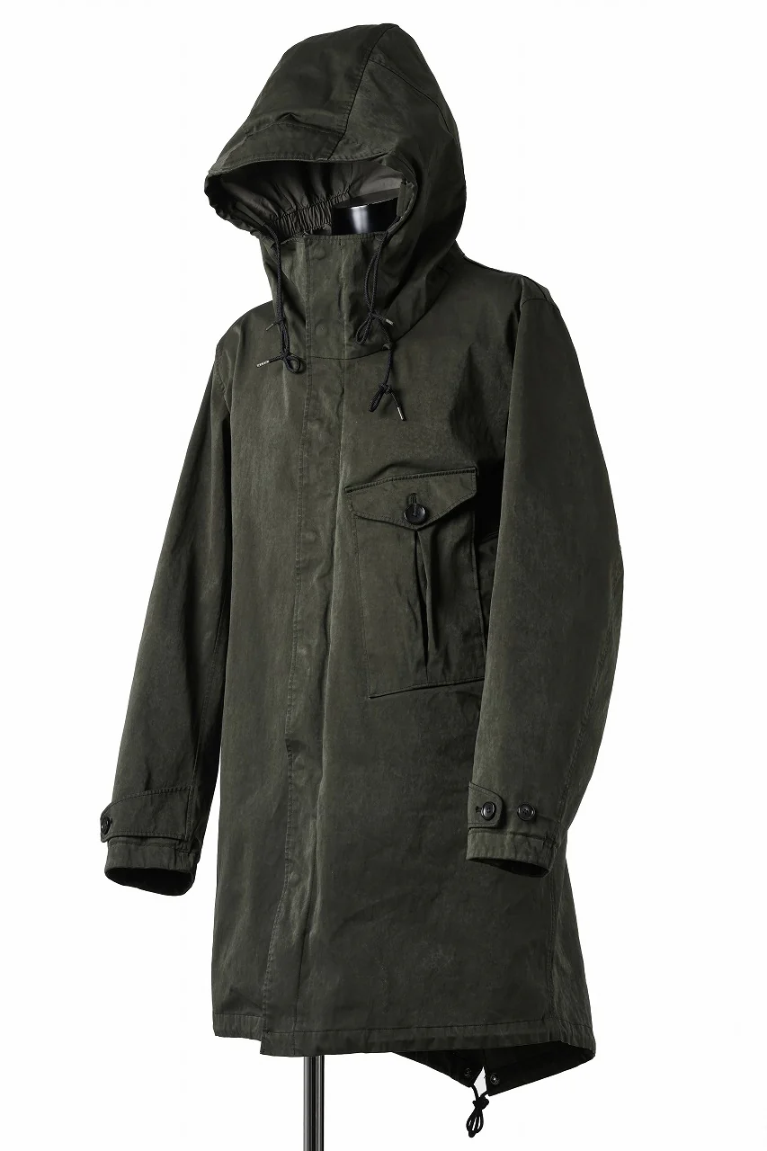 Ten c CYCLONE PARKA / GARMENT DYED OJJ (DARK GREEN) - Image 4