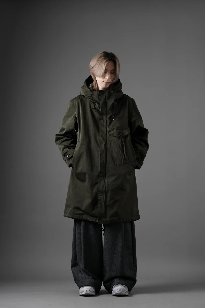 Ten c CYCLONE PARKA / GARMENT DYED OJJ (DARK GREEN) - Image 40