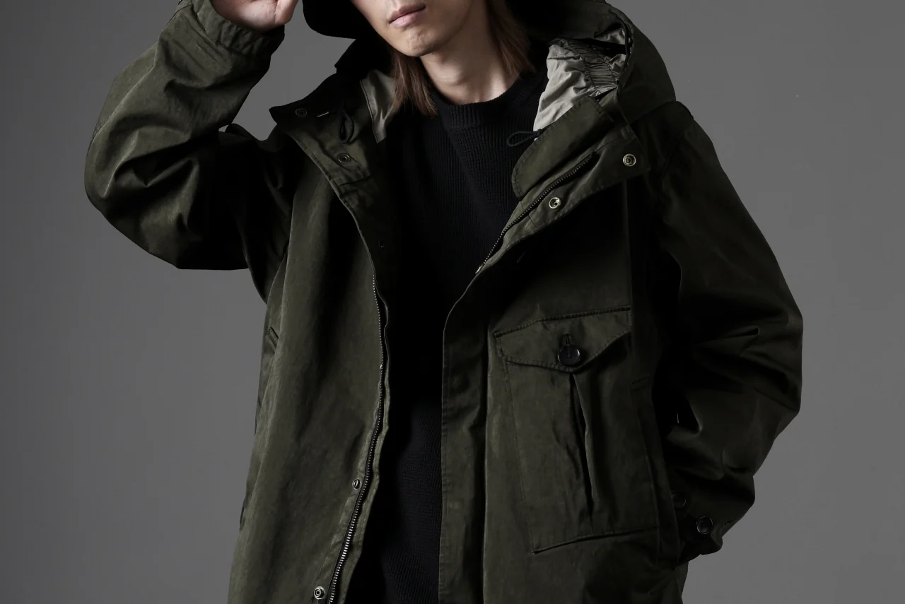 Ten c CYCLONE PARKA / GARMENT DYED OJJ (DARK GREEN) - Image 44