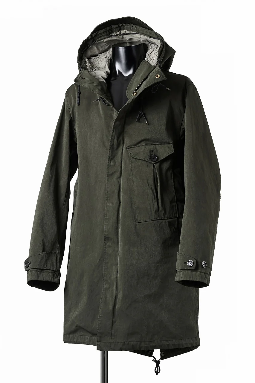 Ten c CYCLONE PARKA / GARMENT DYED OJJ (DARK GREEN) - Image 6